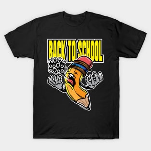 Back to School Screaming Pencil T-Shirt